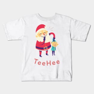 TeeHee Santa and Elf Kids T-Shirt